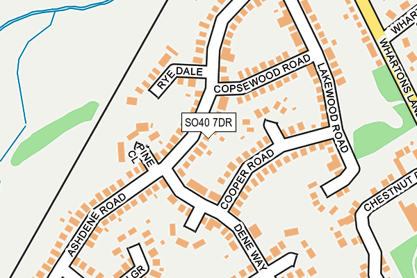 SO40 7DR map - OS OpenMap – Local (Ordnance Survey)