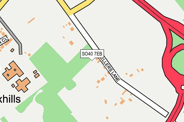 SO40 7EB map - OS OpenMap – Local (Ordnance Survey)