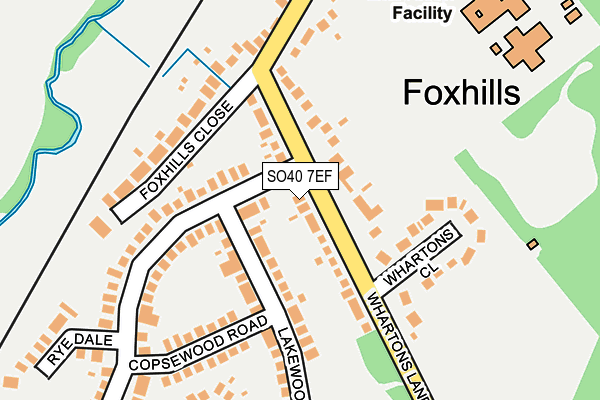 SO40 7EF map - OS OpenMap – Local (Ordnance Survey)