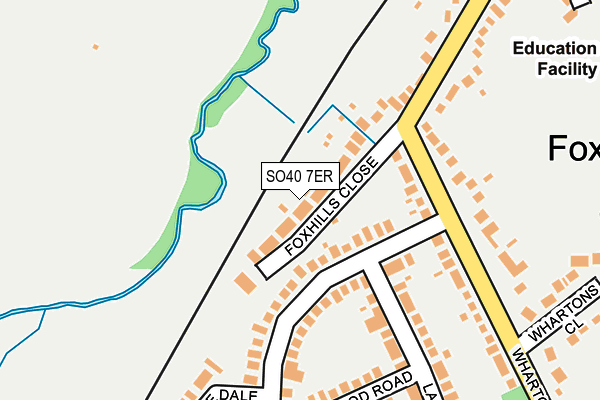 SO40 7ER map - OS OpenMap – Local (Ordnance Survey)