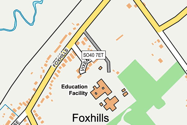 SO40 7ET map - OS OpenMap – Local (Ordnance Survey)