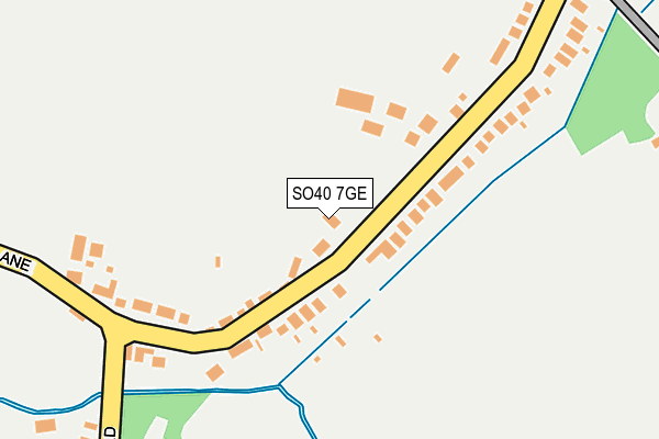 SO40 7GE map - OS OpenMap – Local (Ordnance Survey)