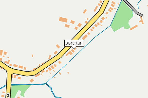 SO40 7GF map - OS OpenMap – Local (Ordnance Survey)