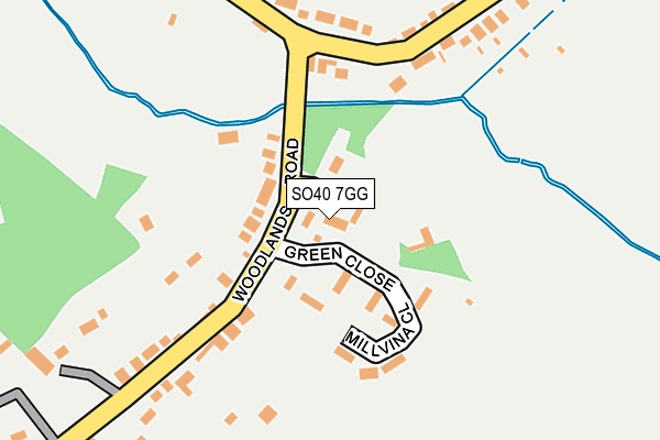 SO40 7GG map - OS OpenMap – Local (Ordnance Survey)