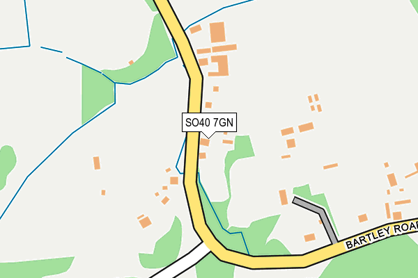 SO40 7GN map - OS OpenMap – Local (Ordnance Survey)