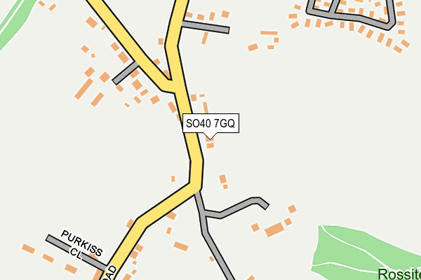 SO40 7GQ map - OS OpenMap – Local (Ordnance Survey)