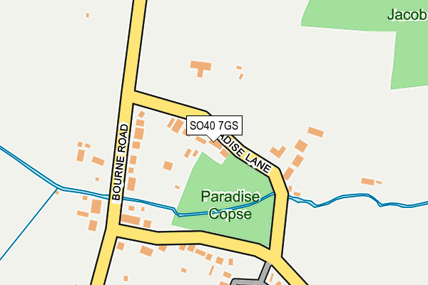 SO40 7GS map - OS OpenMap – Local (Ordnance Survey)