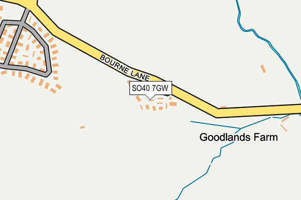 SO40 7GW map - OS OpenMap – Local (Ordnance Survey)