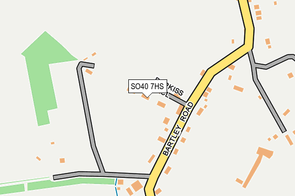 SO40 7HS map - OS OpenMap – Local (Ordnance Survey)