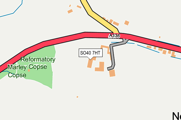 SO40 7HT map - OS OpenMap – Local (Ordnance Survey)