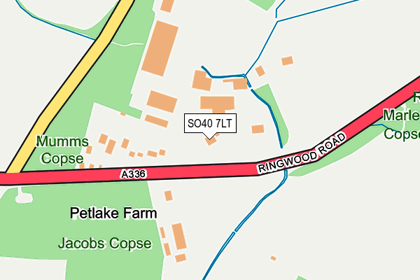 SO40 7LT map - OS OpenMap – Local (Ordnance Survey)