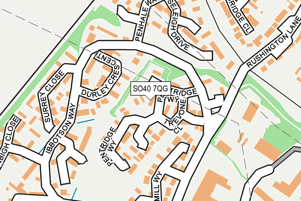 SO40 7QG map - OS OpenMap – Local (Ordnance Survey)