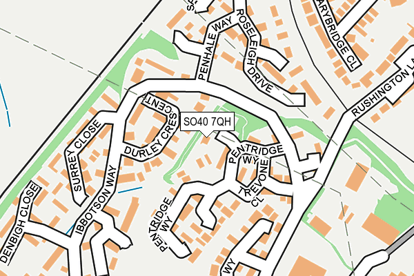 SO40 7QH map - OS OpenMap – Local (Ordnance Survey)