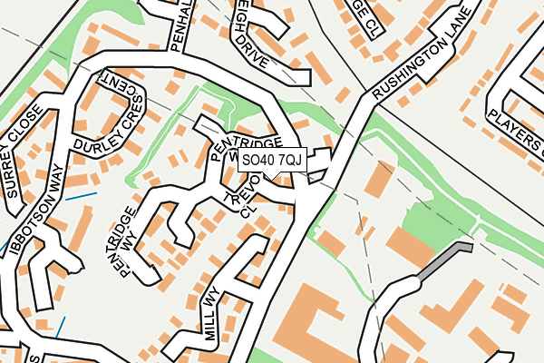 SO40 7QJ map - OS OpenMap – Local (Ordnance Survey)