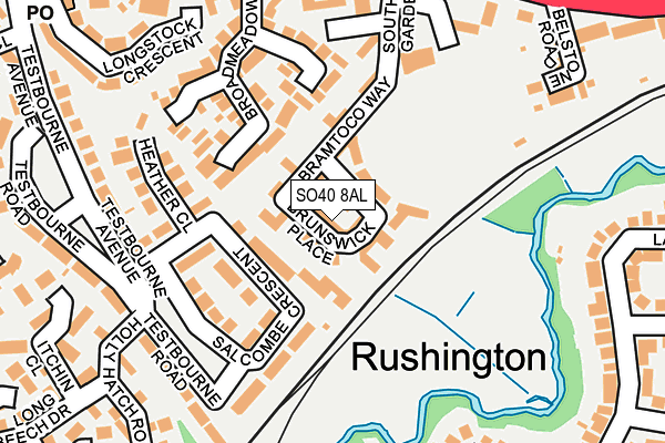 SO40 8AL map - OS OpenMap – Local (Ordnance Survey)