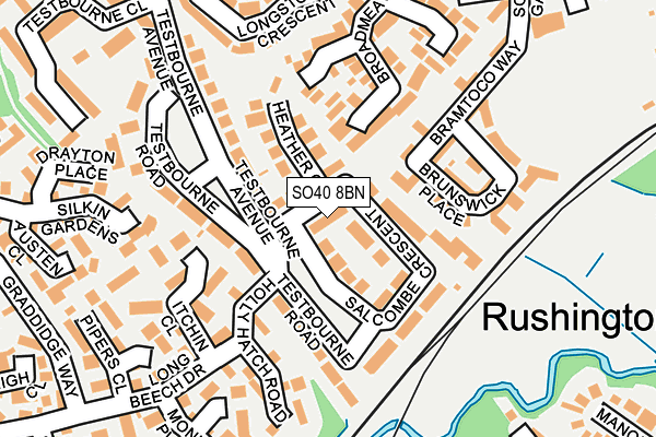 SO40 8BN map - OS OpenMap – Local (Ordnance Survey)