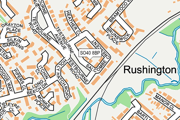 SO40 8BP map - OS OpenMap – Local (Ordnance Survey)