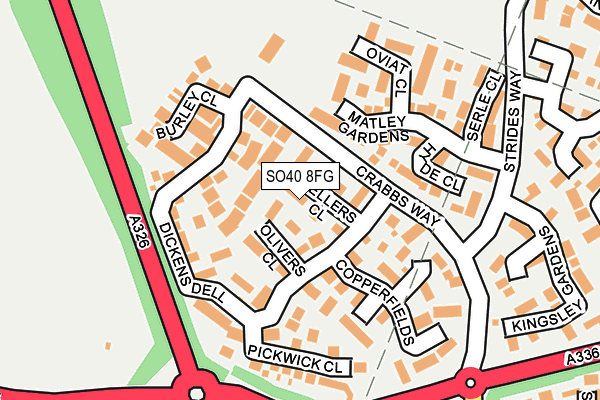 SO40 8FG map - OS OpenMap – Local (Ordnance Survey)