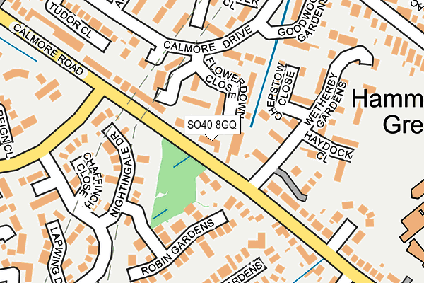 SO40 8GQ map - OS OpenMap – Local (Ordnance Survey)