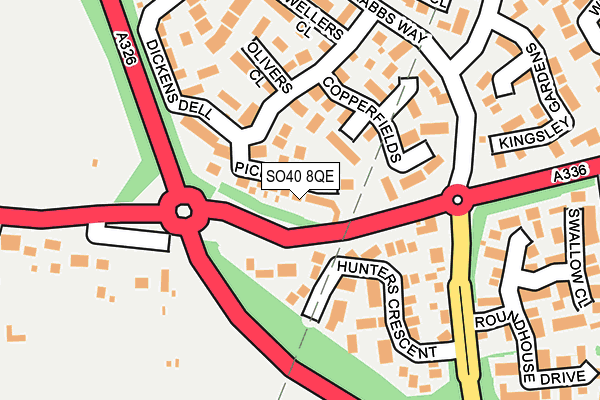 SO40 8QE map - OS OpenMap – Local (Ordnance Survey)