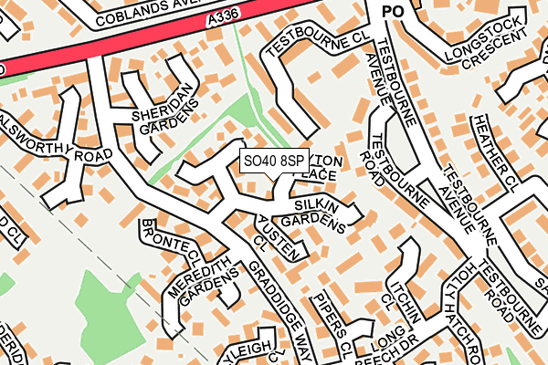 SO40 8SP map - OS OpenMap – Local (Ordnance Survey)