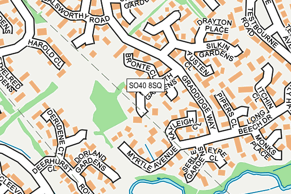 SO40 8SQ map - OS OpenMap – Local (Ordnance Survey)