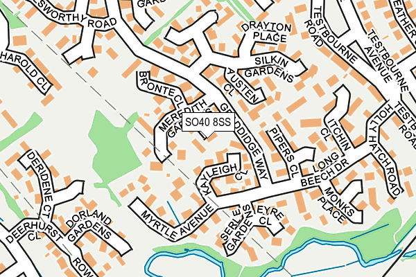 SO40 8SS map - OS OpenMap – Local (Ordnance Survey)