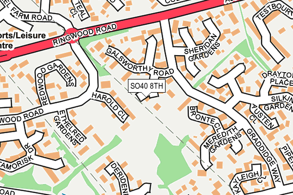 SO40 8TH map - OS OpenMap – Local (Ordnance Survey)