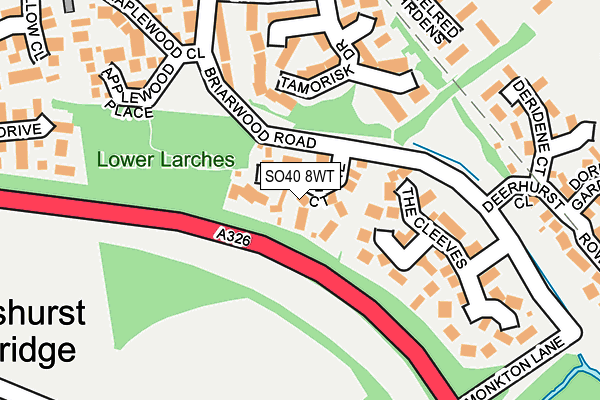 SO40 8WT map - OS OpenMap – Local (Ordnance Survey)
