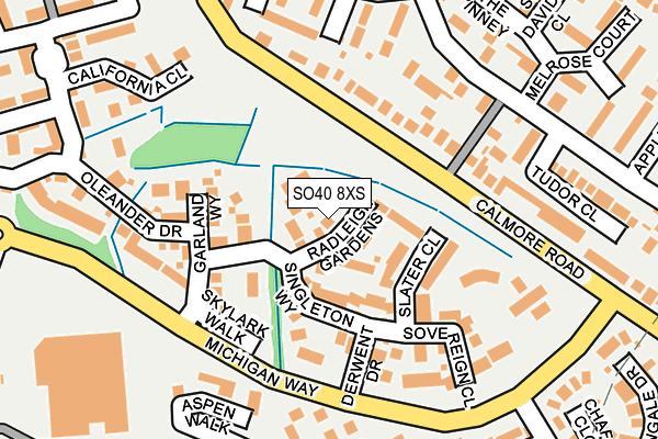SO40 8XS map - OS OpenMap – Local (Ordnance Survey)
