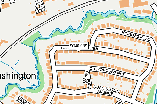 SO40 9BS map - OS OpenMap – Local (Ordnance Survey)