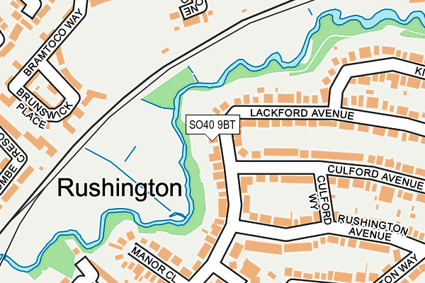 SO40 9BT map - OS OpenMap – Local (Ordnance Survey)