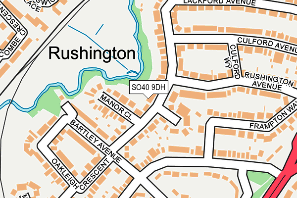 SO40 9DH map - OS OpenMap – Local (Ordnance Survey)