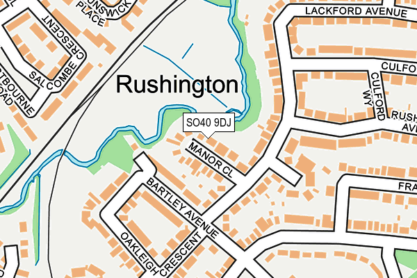 SO40 9DJ map - OS OpenMap – Local (Ordnance Survey)