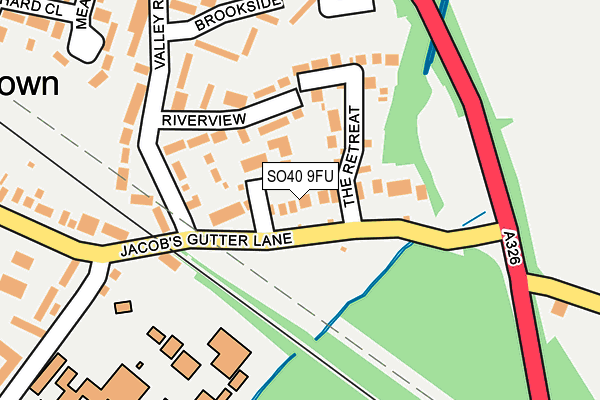 SO40 9FU map - OS OpenMap – Local (Ordnance Survey)