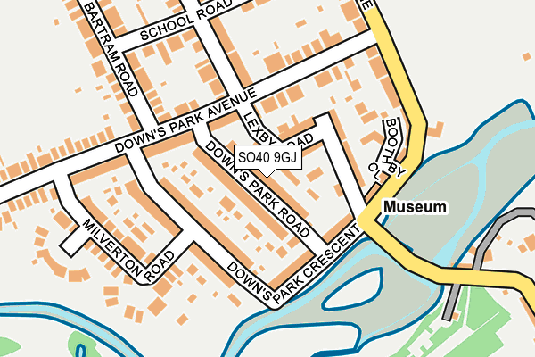 SO40 9GJ map - OS OpenMap – Local (Ordnance Survey)