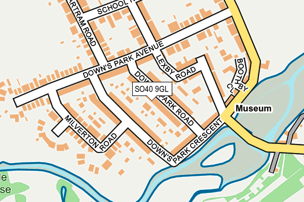 SO40 9GL map - OS OpenMap – Local (Ordnance Survey)