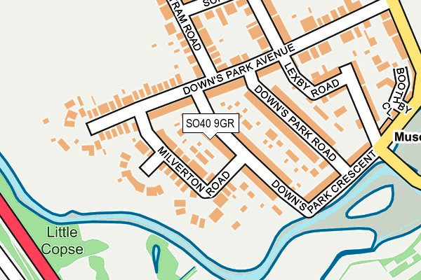SO40 9GR map - OS OpenMap – Local (Ordnance Survey)