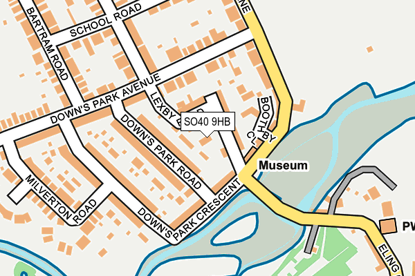 SO40 9HB map - OS OpenMap – Local (Ordnance Survey)