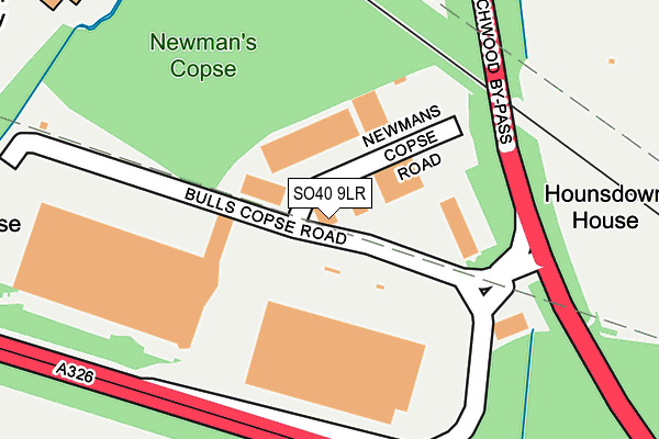 SO40 9LR map - OS OpenMap – Local (Ordnance Survey)