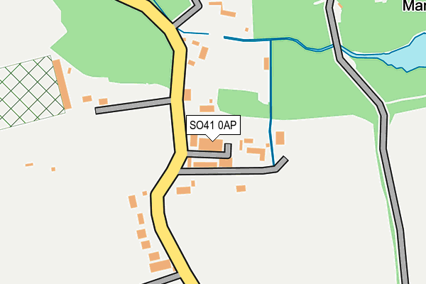 SO41 0AP map - OS OpenMap – Local (Ordnance Survey)