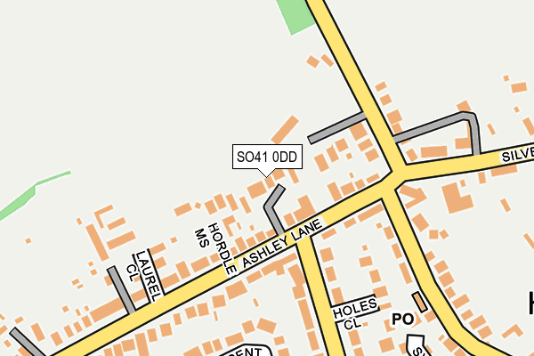 SO41 0DD map - OS OpenMap – Local (Ordnance Survey)