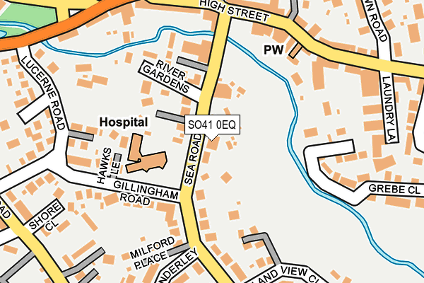 SO41 0EQ map - OS OpenMap – Local (Ordnance Survey)