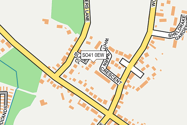 SO41 0EW map - OS OpenMap – Local (Ordnance Survey)