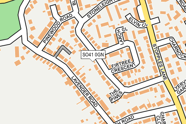 SO41 0GN map - OS OpenMap – Local (Ordnance Survey)