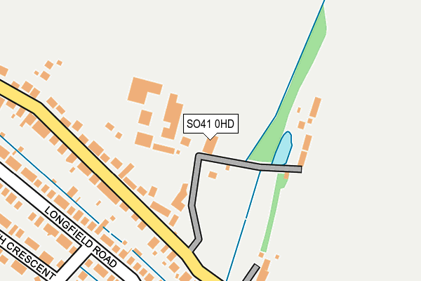 SO41 0HD map - OS OpenMap – Local (Ordnance Survey)