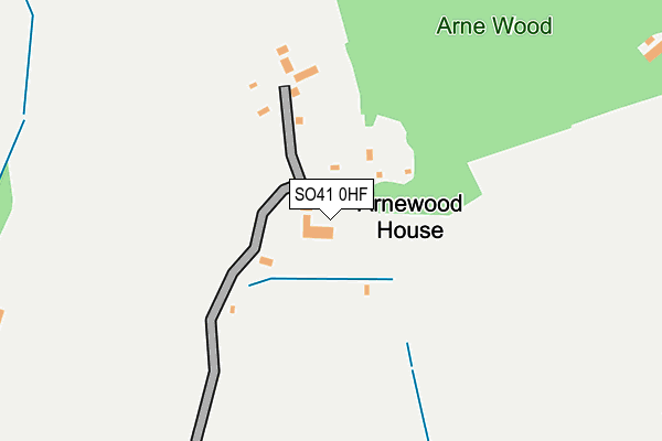 SO41 0HF map - OS OpenMap – Local (Ordnance Survey)