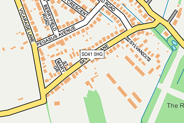 SO41 0HG map - OS OpenMap – Local (Ordnance Survey)