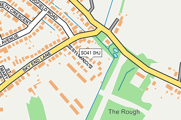 SO41 0HJ map - OS OpenMap – Local (Ordnance Survey)