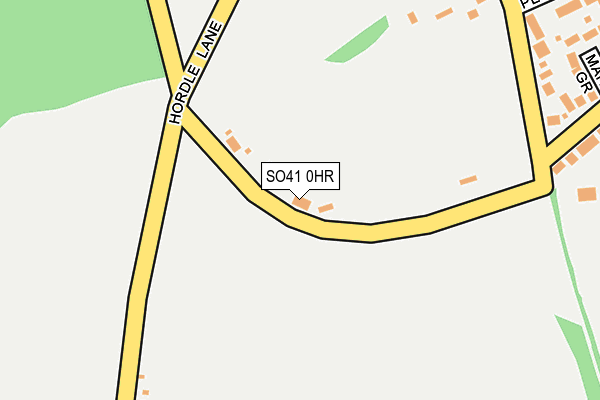 SO41 0HR map - OS OpenMap – Local (Ordnance Survey)